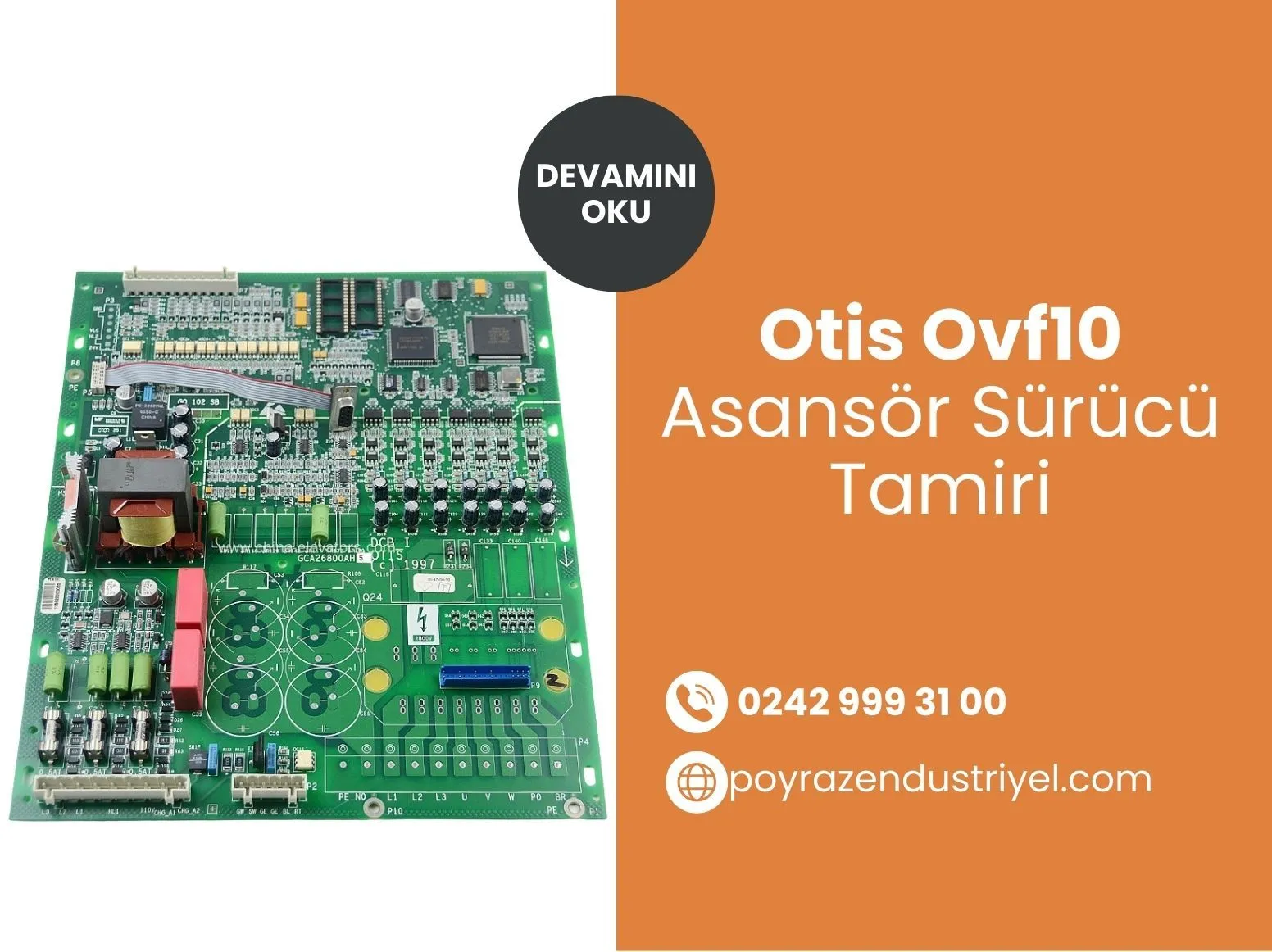 Otis Ovf10 Asansör Sürücü Tamiri